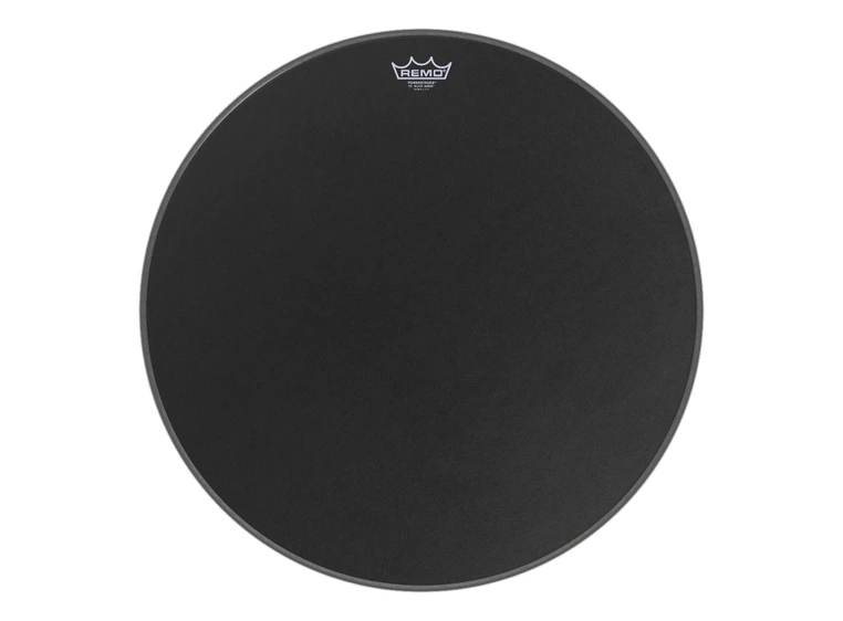 Remo P3-1824-ES Powerstroke Black Suede 24 Basstrommeskinn 